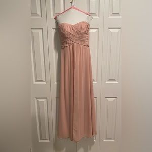 Bari Jay strapless blush bridesmaid dress - Size 6 - ONLY WORN ONCE!
